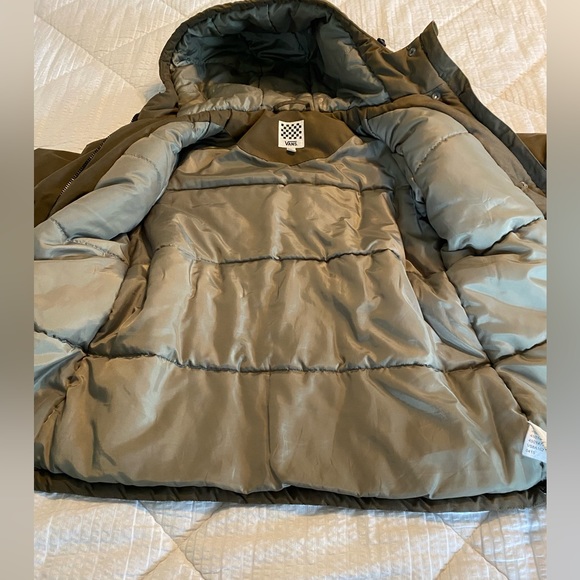 Vans Women’s Brown Winter Ski Jacket Coat Cinched  Waist Hooded Size: M - Picture 11 of 12